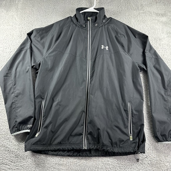 Under Armour Storm Running Anchor Jacket Mens XL Black Vented All Seasons Gear - Picture 1 of 15